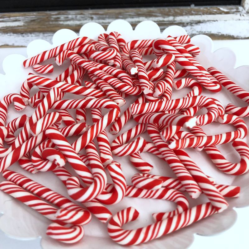 fake bake supply red and white candy canes